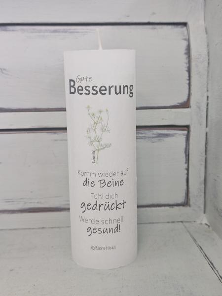 Kerze "Gute Besserung"